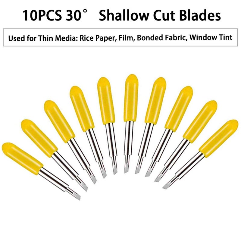Elefama 40PCS Blades for Explore Air 2/Air 3/Make 3/Maker 20PCS 45Â° Fine Point Blade +10PCS 60Â° Deep Cut +10PCS 30Â° Shallow Cut Fabric Cards Paper Vinyl Knife Cutting Blade for Replacement - Image 5
